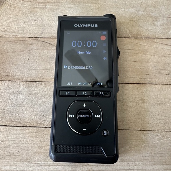 Olympus DS-9500 Wi-Fi Professional Digital Voice Recorder Cradle, Charger, Case - Picture 6 of 13